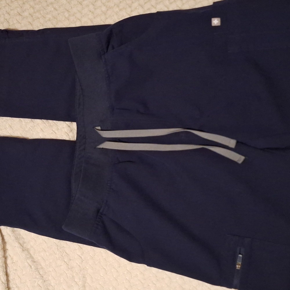 Figs Yola Skinny Cargo Navy Blue Pants Sizs Small